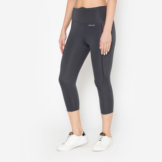 Women's Gym Capri - Grey Grey M