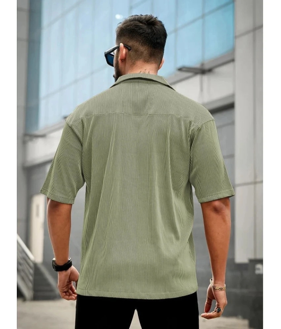 clafoutis Lycra Relaxed Fit Self Design 3/4th Sleeves Mens Polo T Shirt - Sea Green ( Pack of 1 ) - None