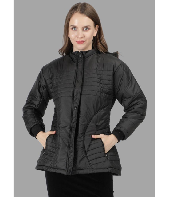 NUEVOSDAMAS - Polyester Blend Black Hooded Jackets - None