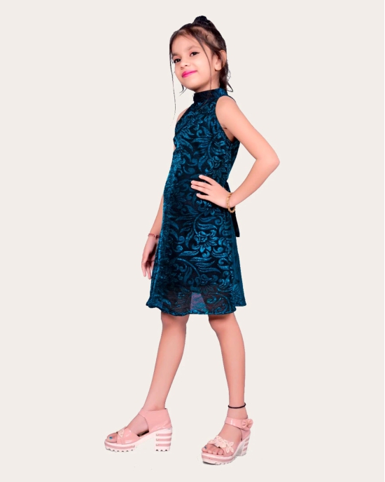 Girls Short/Mid Thigh Party Dress-purple / 9 - 10 Years