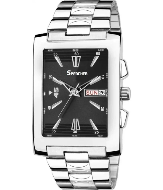 spencher Silver Stainless Steel Analog Mens Watch