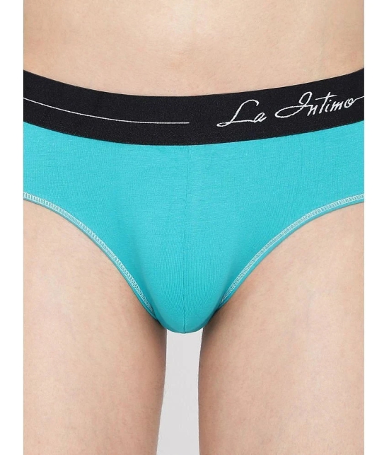 La Intimo Cotton Mens Briefs ( Teal ) - None