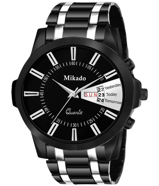 Mikado Black Metal Analog Mens Watch