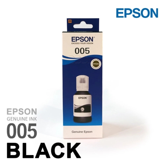 Epson 005 Black Genuine Ink Bottle 120 ml-Black