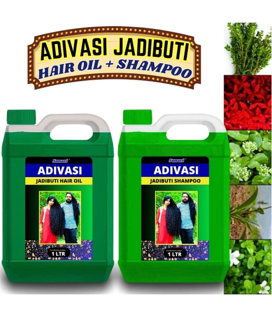 Herbal Adivasi Bhringraj Anti Hairfall Hair Shampoo & Hair Oil For Hair Growth & Reduces Hairfall