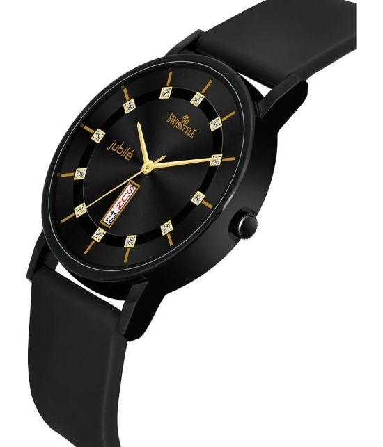 Swisstyle Black Silicon Analog Mens Watch