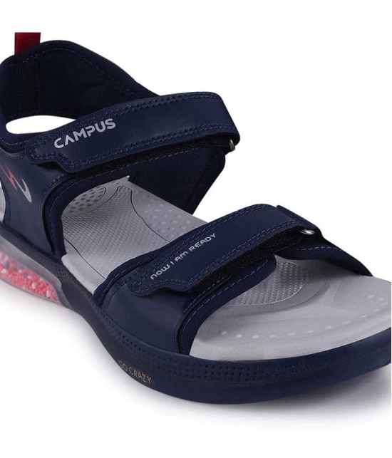 Campus - Navy Mens Floater Sandals - None