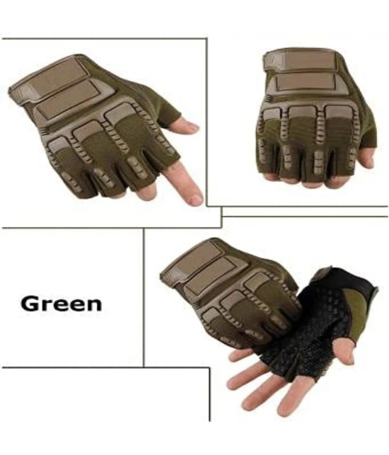 ZAYSOO Green Self Design Riding Sleeves ( Single Set ) - XL