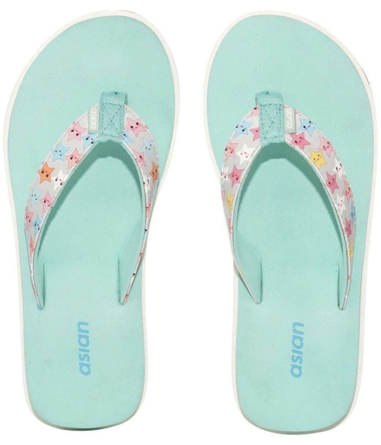 ASIAN Blue Women''s Slipper - None