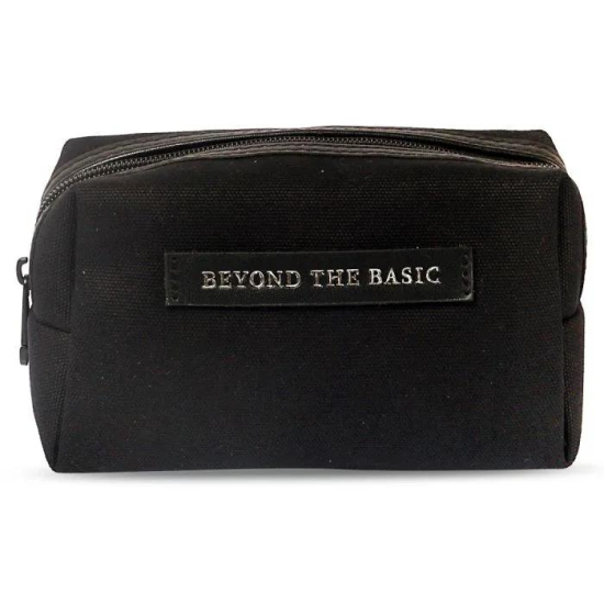 Canvas Cosmetic Bag - Black