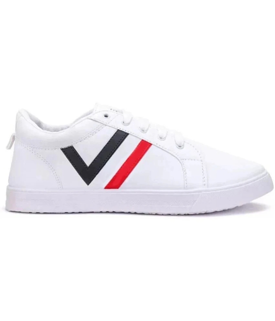 BRUTON Mens Shoes White Mens Sneakers - None