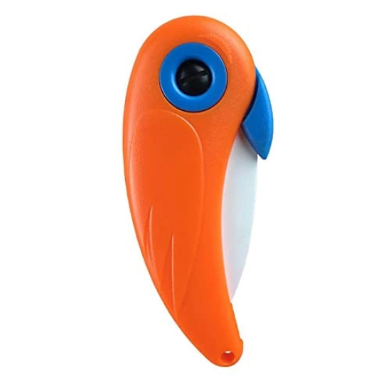 Connectwide Ceramic Bird Shaped Mini Folding Knife, Multicolor