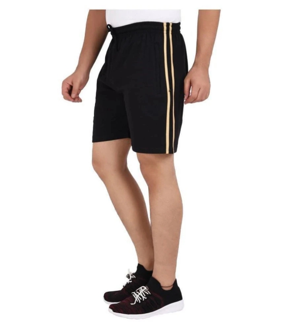 Neo Garments Black Shorts SINGLE SHORTS BLACK (PLUS SIZES FROM : M TO 7XL). - None