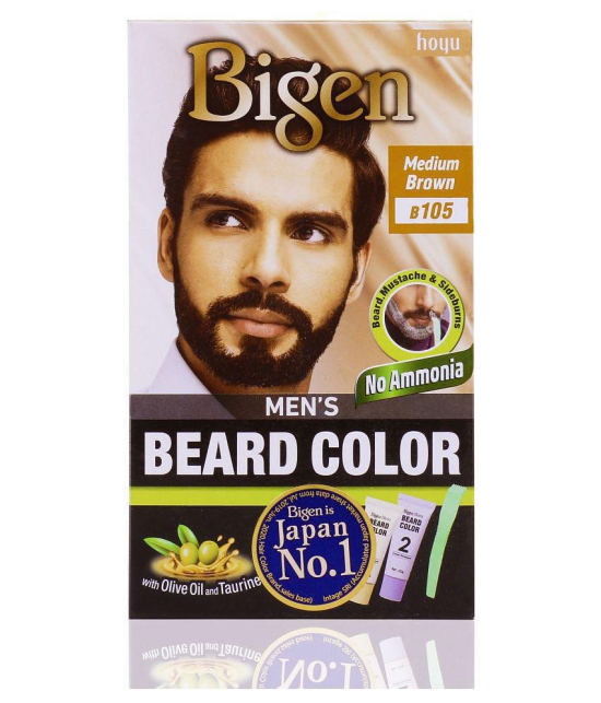 Bigen Beard Color - B105 Temporary Hair Color Light Brown Medium Brown 40 g