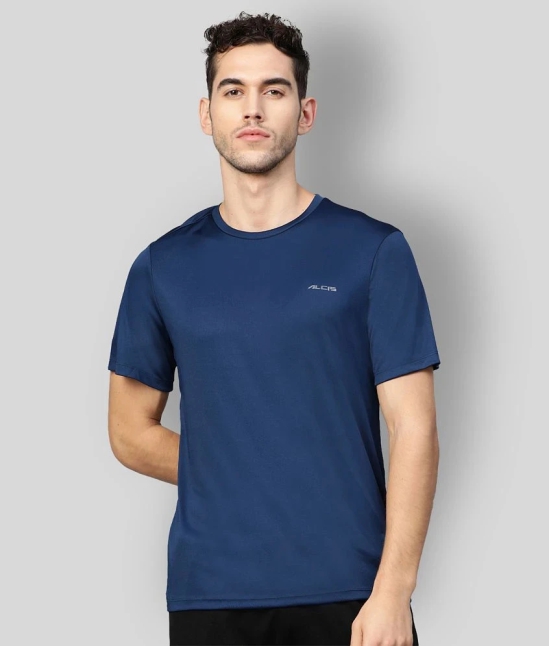 Alcis - Blue Polyester Regular Fit Mens Sports T-Shirt ( Pack of 1 ) - XL