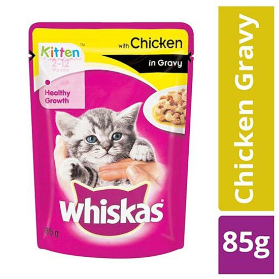 Whiskas Chicken In Gravy (85 Gms) Pack of 2