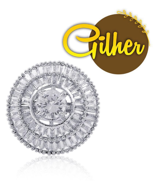 Gilher Fancy American Diamond Stone Cocktail Ring With Adjustable Size For Women And Girls - None