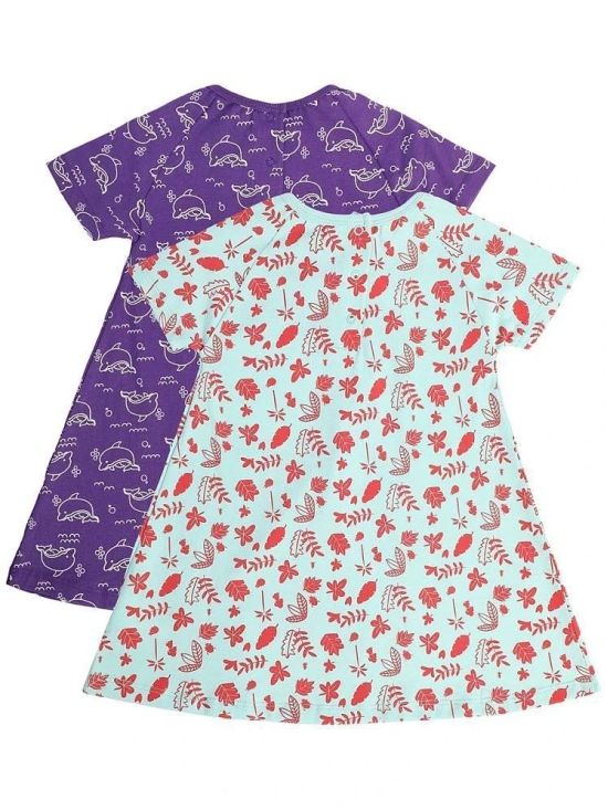 MINI KLUB Multi Cotton Baby Girl Dress ( Pack of 2 ) - None