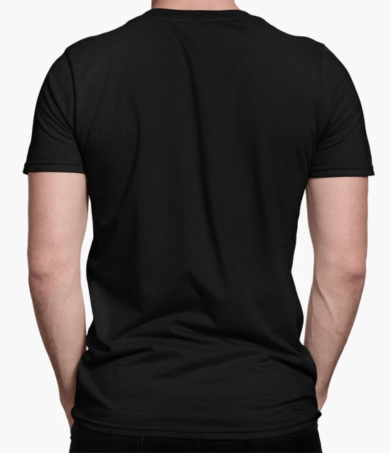 Mens Round neck Erangle T-shirt-Black / L