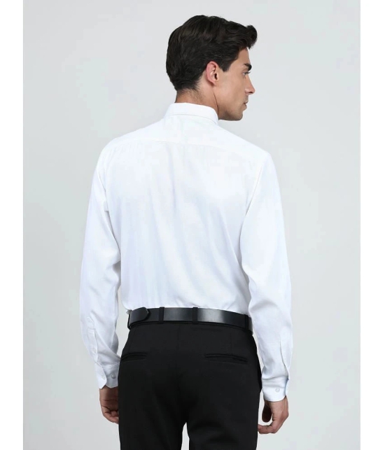 IVOC Cotton Blend Regular Fit Full Sleeves Mens Formal Shirt - White ( Pack of 1 ) - None