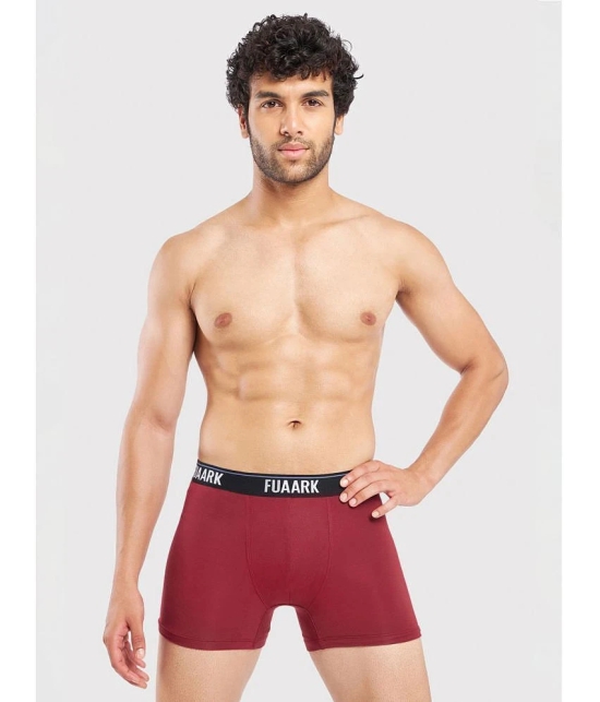 Fuaark Maroon Ultra Soft Modal Modal Mens Trunks ( Pack of 1 ) - None