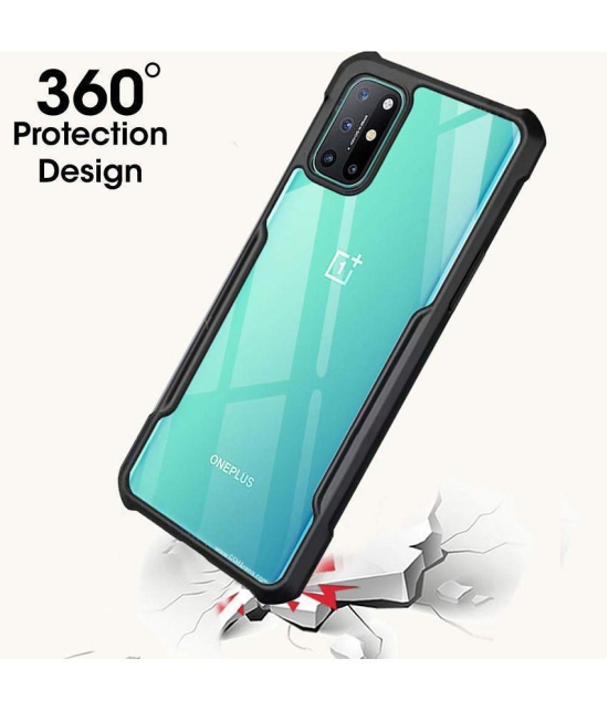 NBOX Bumper Cases Compatible For TPU Glossy Cases Oneplus 8T ( Pack of 1 ) - Transparent
