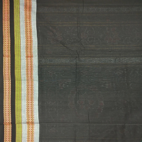 Bomkai Cotton Ikat Saree