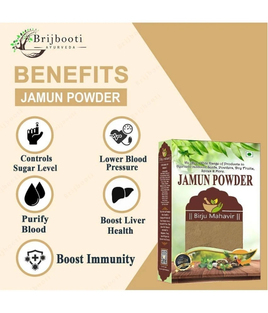 Brijbooti Jamun Seed Powder for Diabetes - 400 gm | For Healthy Digestion & Sugar Levels