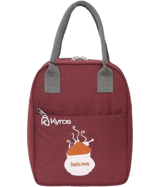 Kyros Maroon Polyester Lunch Bag Pack of 1 - Maroon