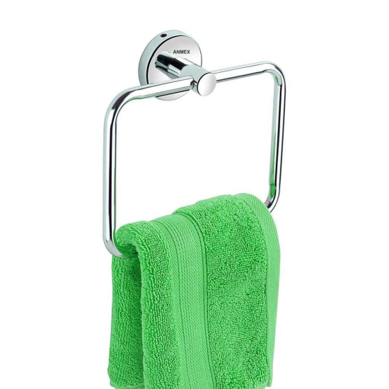 ANMEX SQUARE Stainless Steel Towel Ring for Bathroom/Wash Basin/Napkin-Towel Hanger/Bathroom Accessories