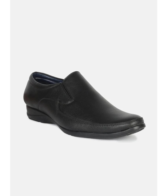 Aqualite Black Mens Slip On Formal Shoes - None