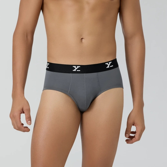 Ace Modal Briefs Charcoal Grey XL