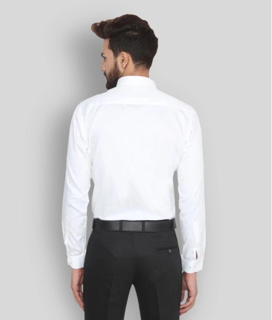 Hangup - White Cotton Slim Fit Mens Formal Shirt (Pack of 1) - 40