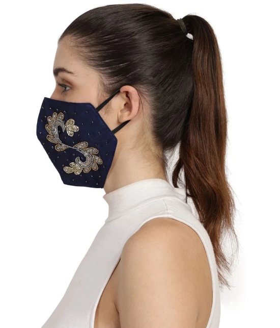 Anekaant - Navy Blue 3 Ply Mask ( Pack of 1 )