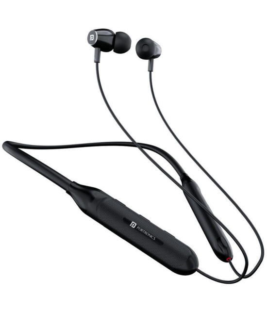 Portronics - Wireless Bluetooth Headset - Black