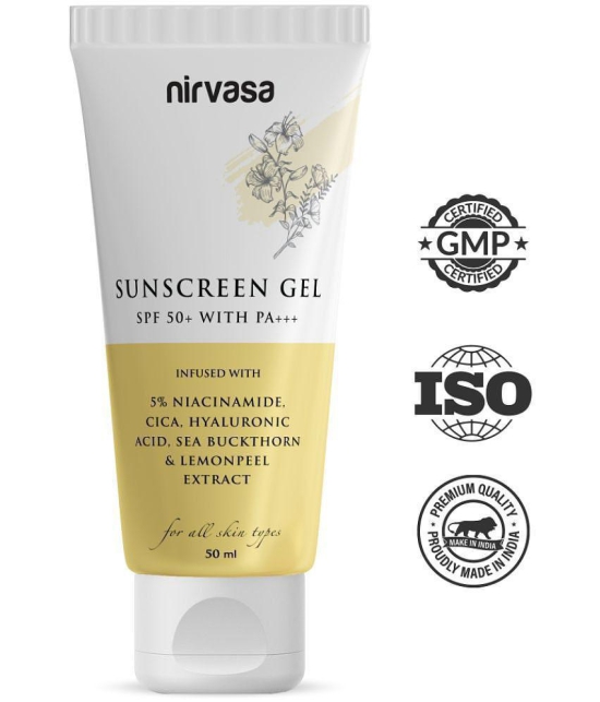 Nirvasa - SPF 50 Sunscreen Gel For Normal Skin ( Pack of 1 )