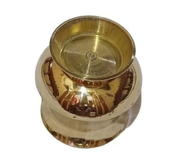 Traditional Indian Brass Kindi Pot for Water