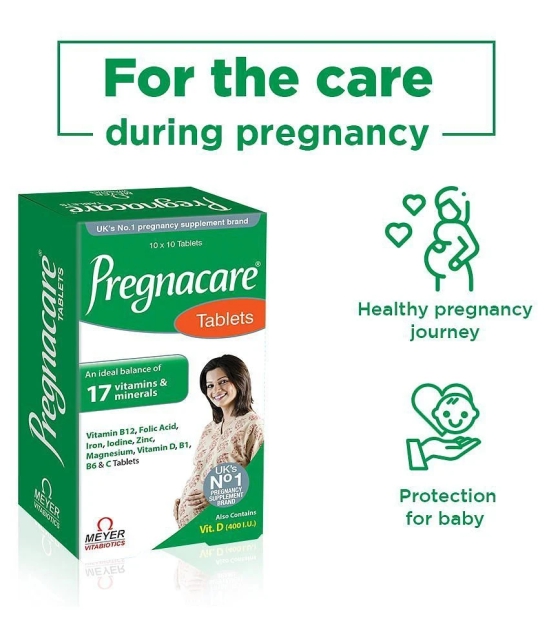 Pregnacare - Pregnancy Supplement (19 Vitamins and Minerals) - 100 Tablets