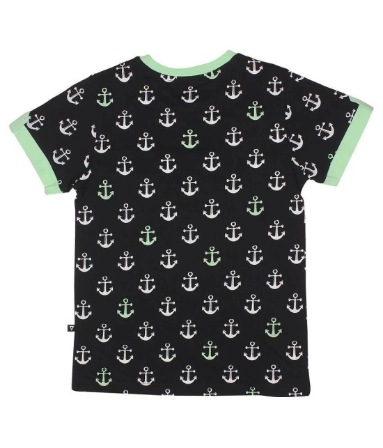 Proteens Boys Black Printed Round Neck T-Shirts - None