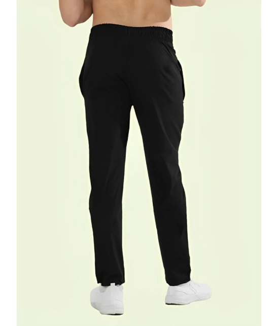 AKTIF Black Lycra Mens Trackpants ( Pack of 1 ) - None