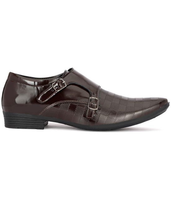 Buxton - Brown Men''s Monk Strap Formal Shoes - None