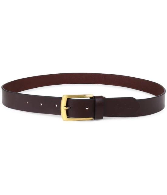 Loopa - Brown 100% Leather Mens Formal Belt ( Pack of 1 ) - None