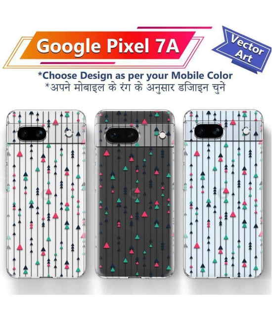 NBOX - Multicolor Printed Back Cover Silicon Compatible For Google Pixel 7A ( Pack of 1 )