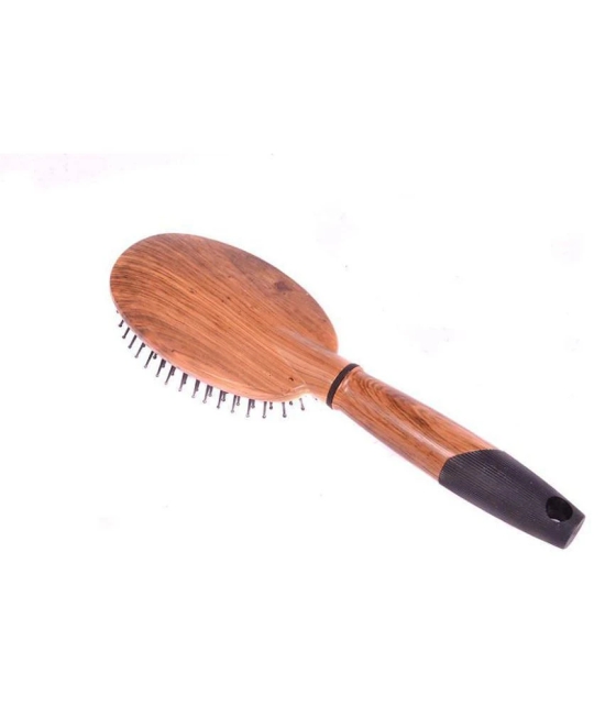 FOK Wooden Cushion Hair Oval Paddle Brush