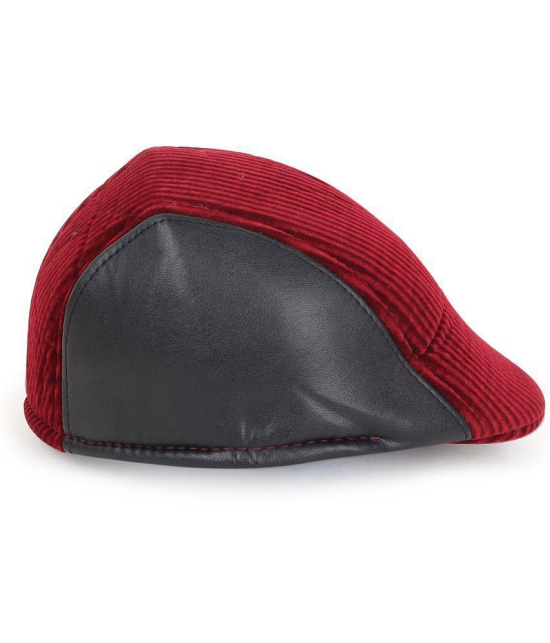 Zacharias Maroon Cotton Blend Mens Cap ( Pack of 1 ) - Maroon