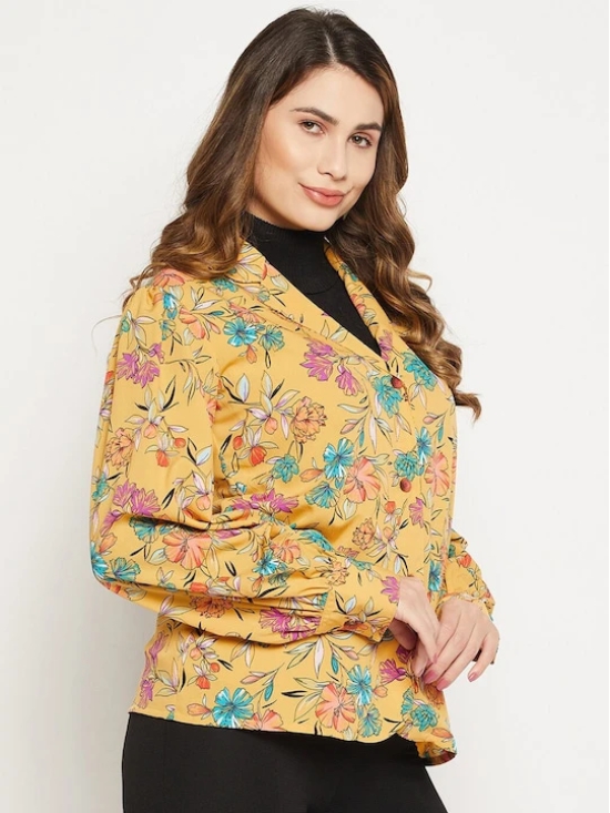 Long Sleeves Relaxed Floral Printed Casual Shirt