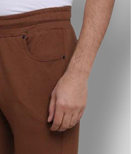 Berrylicious - Brown Cotton Blend Men's Trackpants ( Pack of 1 ) - L