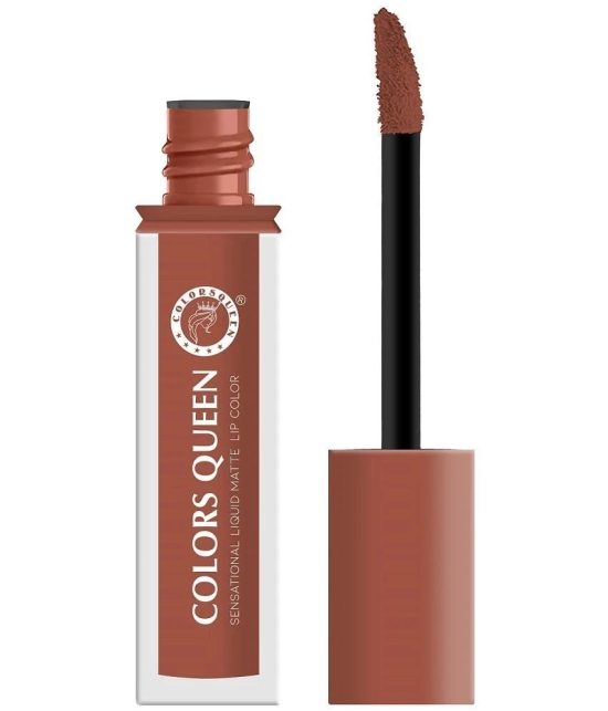 Colors Queen Sensational Liquid Matte Lipstick 7g, Nude It (Shade - 09)