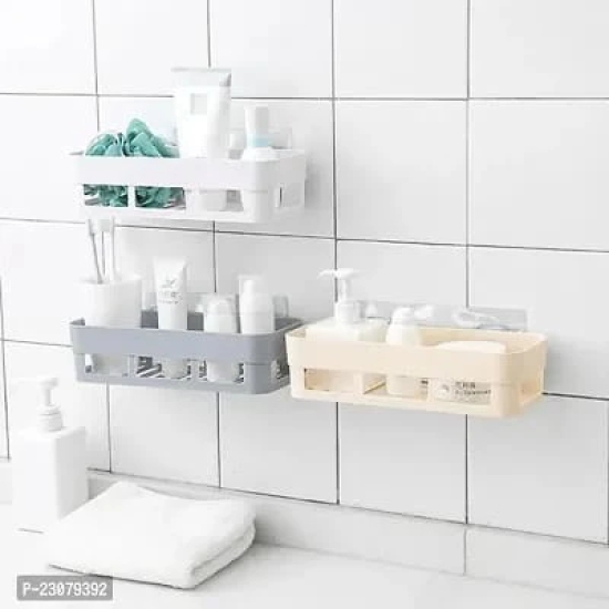 ABS PLASTIC SHOWER CORNER CADDY BASKET SHELF RACK