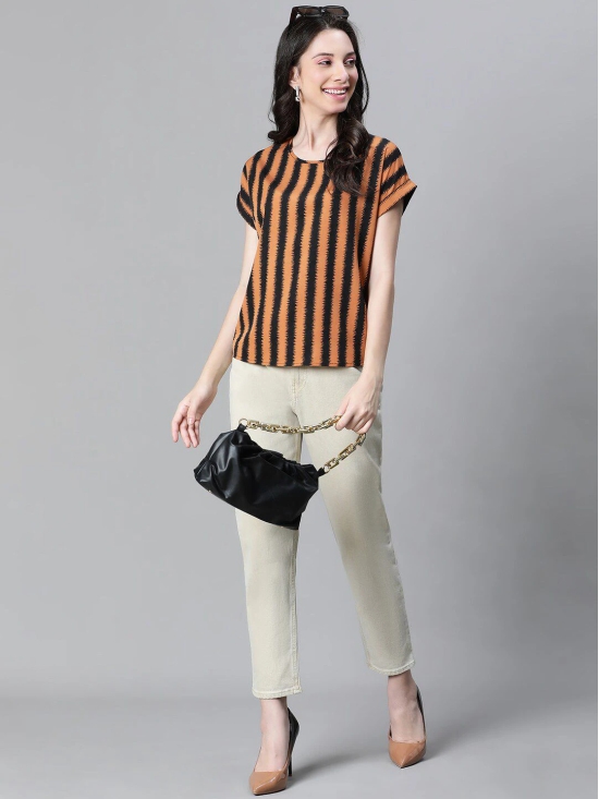 Oxolloxo Striped Extended Sleeves Top